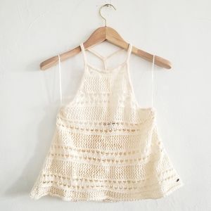 American Eagle Bohemian Fishnet Top Size XS